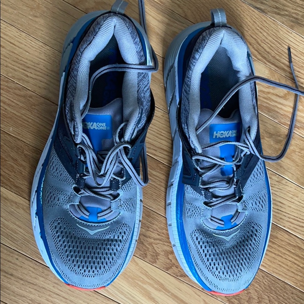 Hoka One One Gaviota 2  Blue Gray Men Size 11M - Picture 3 of 10